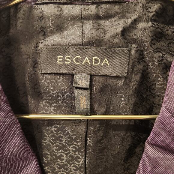 Escada plum pants suit size US 6 EUR 42 - Picture 6 of 10